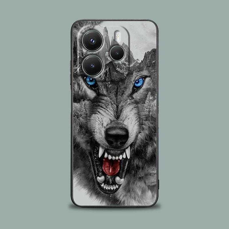 

Wolf Lion Tiger Animal Phone Case for Xiaomi Redmi 14C 12C 10C 13C 4G Redmi Note 14 13 12 11 10 9 Pro Plus 5G 12S 11S Soft Cover Redmi 10C