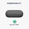 Kwmobile Earphone Case for Sony Wireless Drop Dark Green WF-C700N - Earphones, Silicone, Protection,