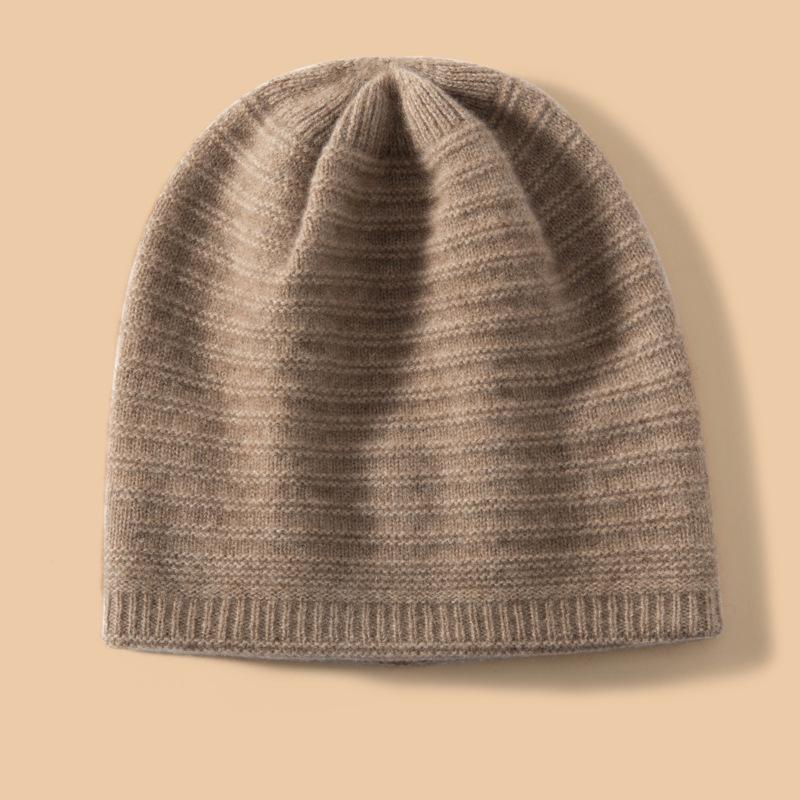 Women's 100% Pure Cashmere Hat - Stylish, Warm, and Cold-Resistant for Autumn & Winter