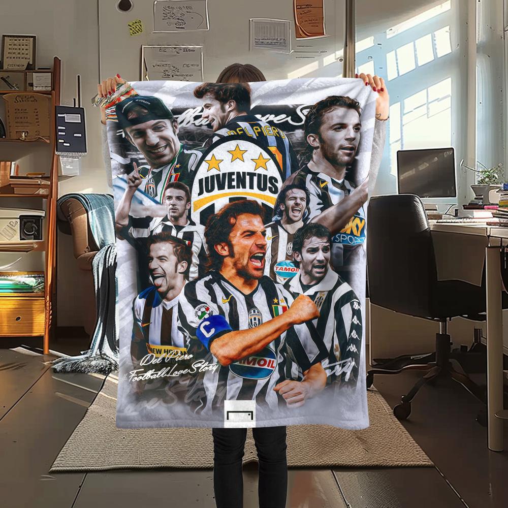 Juventus Print FlAannel Blanket, High Quality Comfortable for All Seasons, Home Decor, Warmth and Comfort