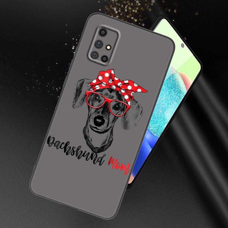 Dachshund Dog Love Phone Case For Samsung Galaxy A21 A30 A50 A52 S A13 A22 A32 4G A23 A33 A53 A73 5G A12 A31 A51 A70 A71 A72