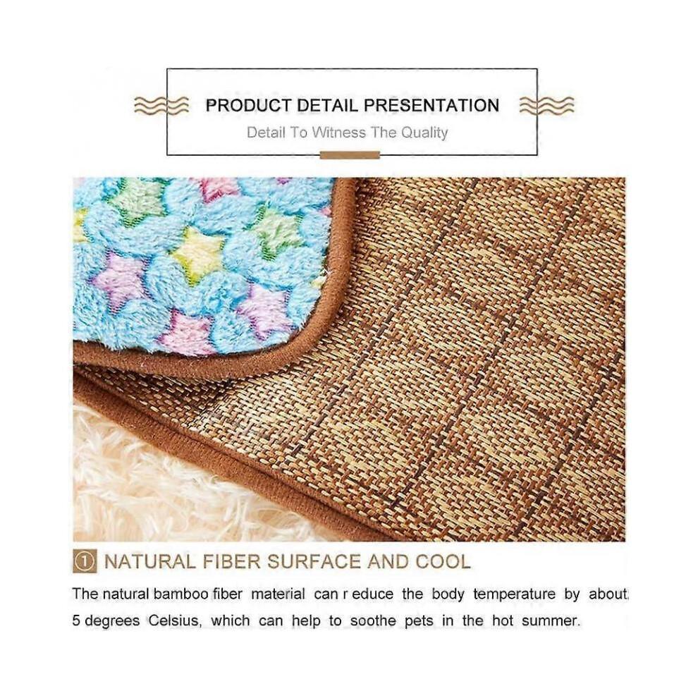 Pet Sleep Mat, Dog Kennel Mat and Cooling Mat Puppy Summer Cool & Warm Dual Cushion Dogs Crate Pad