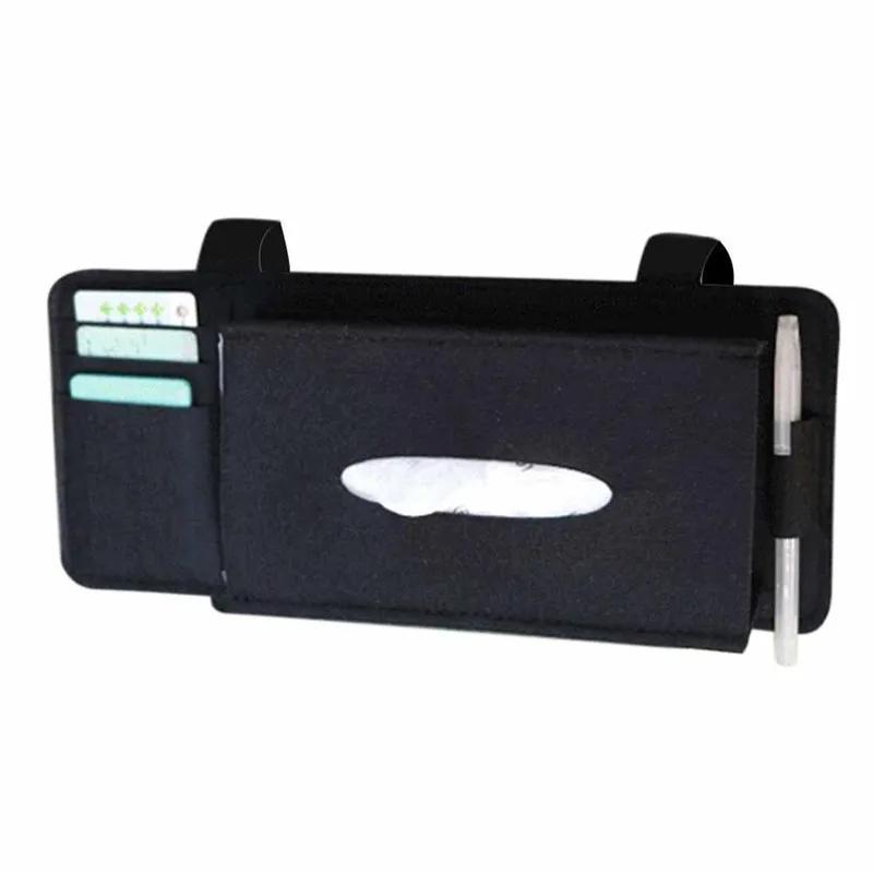 Car Seat Back Tissue Box Felt Hanging Storage Bag Auto Interior Organizer Holder