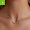 Minimalist Light Luxury 30 Points Moissanite Collarbone Chain, Exquisite And High-End 925 Sterling Silver Necklace Msn022