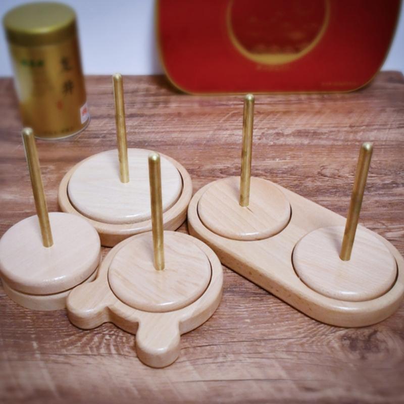 Drehbarer Holzgarnhalter für Strick- und Häkelprojekte Leichtgewichtiger, tragbarer Holzgarnspender Garnspulenständer