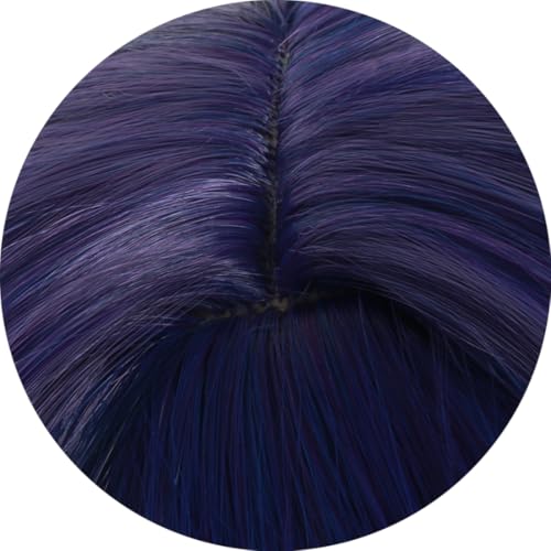 Genshin Impact General Raiden Wig, Heat-Resistant, Cosplay Wig with Net, for Events, School Festivals, Cultural Festivals, and Photo Shoots. Thunder G