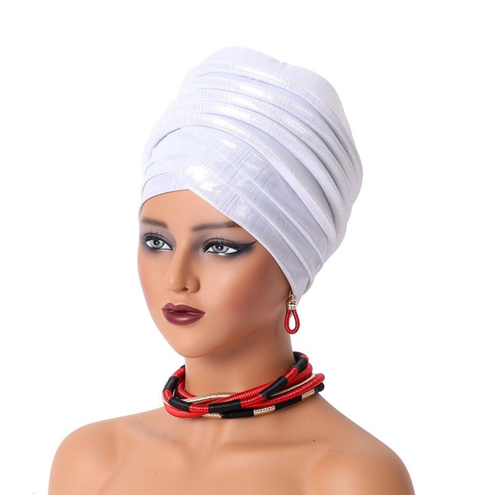 Turbante African Auto Gele Headtie Elegant Bonnet New Headcard