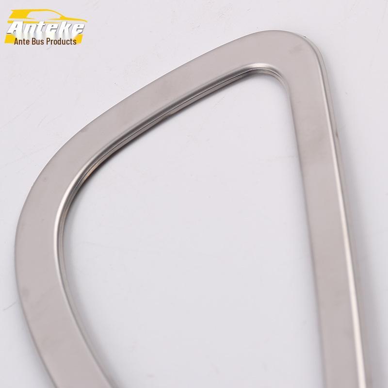 Fits 16 Buick Models: Front Panel Air Outlet Bright Ring & Center Console Dashboard AC Vent Sticker