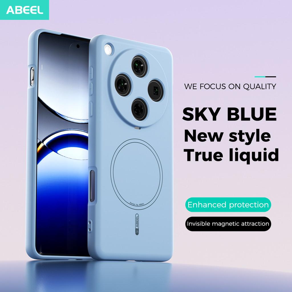 Thin Magnetic Silicone Phone Case for Oppo Find X8 Pro X9 Pro/ Camera Coverage Shockproof Oppo Cover/ Micro Matte Anti-fingerprint Phone Cover