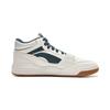 Li Ning Yue Bai Hi Casual Versatile Thick Sole Non-Slip Wear-Resistant Breathable High-Top Skate Shoes Men Sneakers White Green AGCU347-1