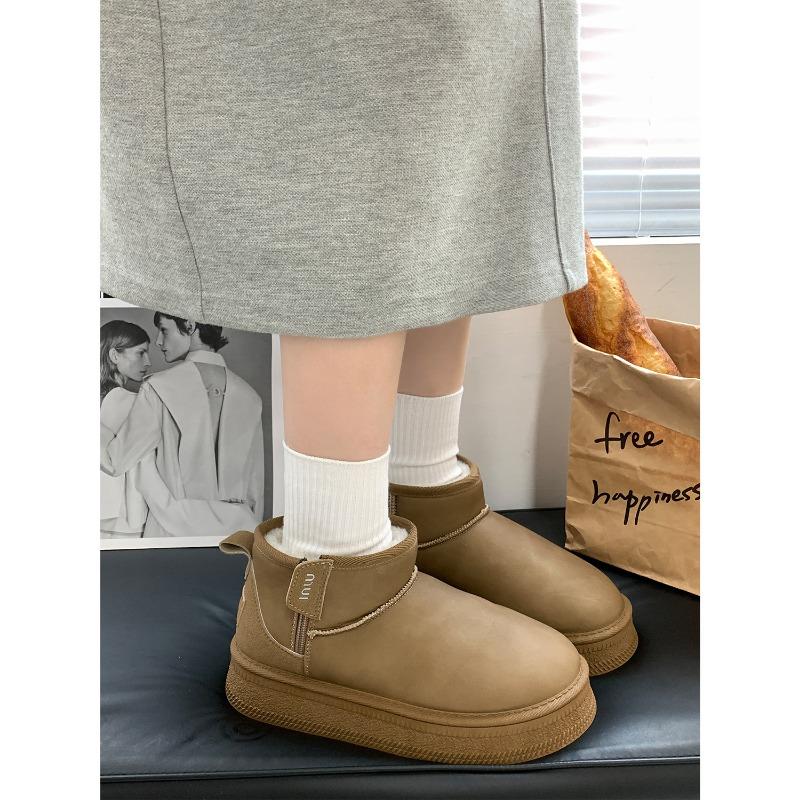 New Product Hot Sale Winter New Velvet Thickened Snow Boots Women's Thick-soled Warm Short Boots 3413