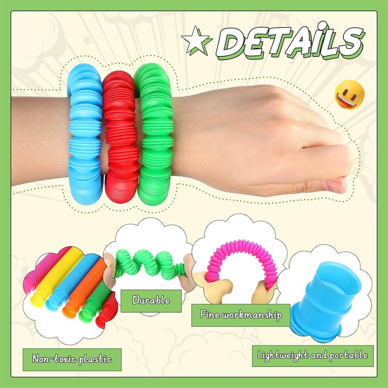 5/10 ks Pop trubičky Senzorické Fidget trubičky s Autismem Ceny do třídy Dárky Fidget hračka Senzorické učební trubičky pro úzkost