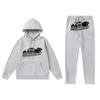 Streetwear Hooded Sweatshirt Set Loose Fit Embroidery Winter Casual Top Youth
