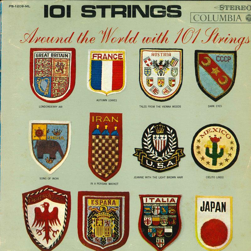 

LP Record 101 STRINGS Around The World with 101 Strings PS1209ML NIPPON COLUMBIA 1965 Japan New Age Easy Listening Used