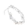 Fashion Imitation Pearl Rhinestone Bracelet Adjustable Chain Vintage Faux Pearl Bangle For Women Wedding Party Daily Jewelry