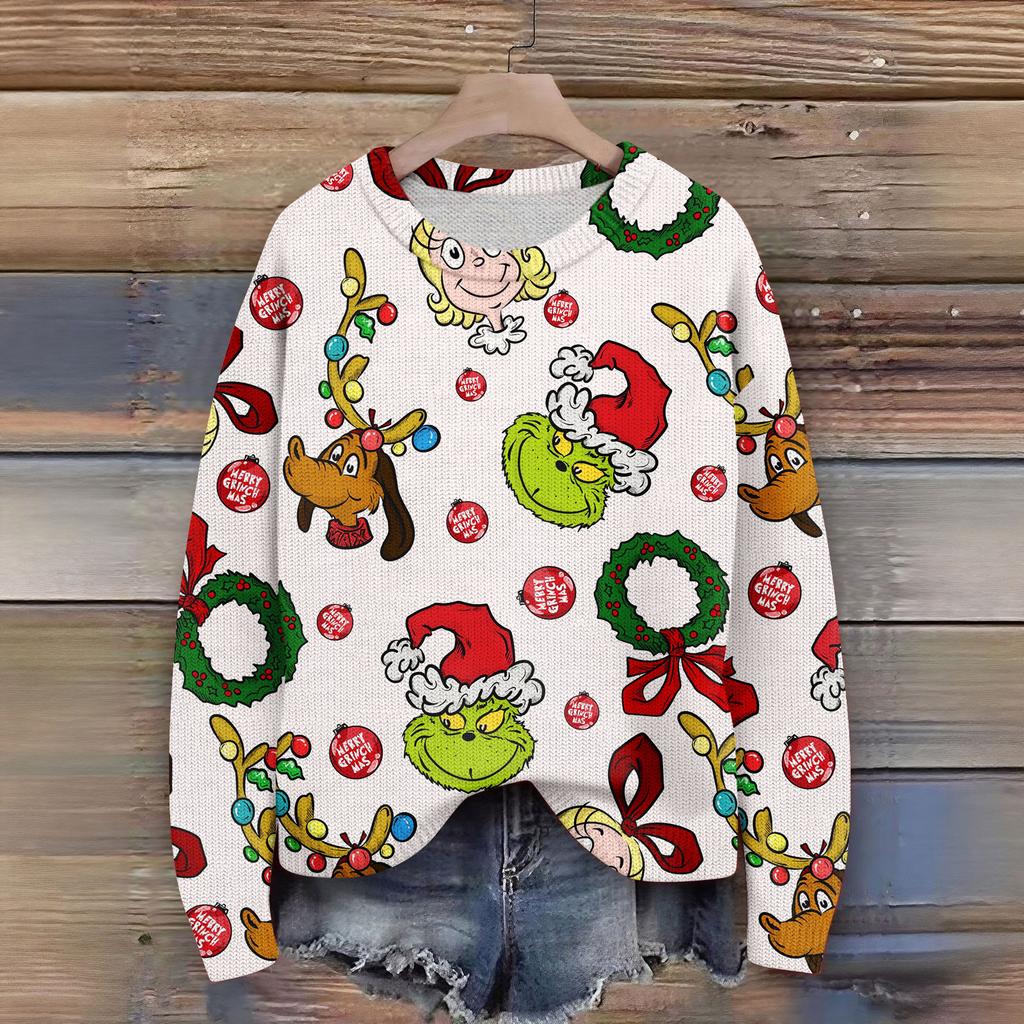Women's Fashion Casual Long Sleeve Neck Sweater Pullover Top