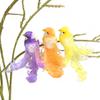 Artificial Birds Simulation Foam Birds with 3D Feather Tail Realistic Clip Christmas Tree Ornament for Xmas Tree Wreath Crafts Party Home Decor