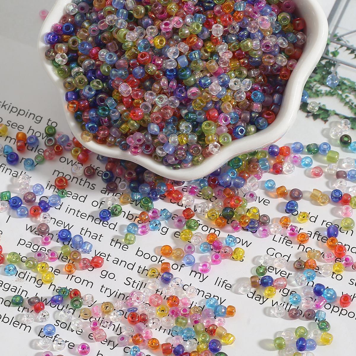 

Блестящие разноцветные бусины, чешский стеклянный бисер, круглые бусины-разделители для изготовления ювелирных изделий, аксессуары «сделай сам» 3mm 500cps