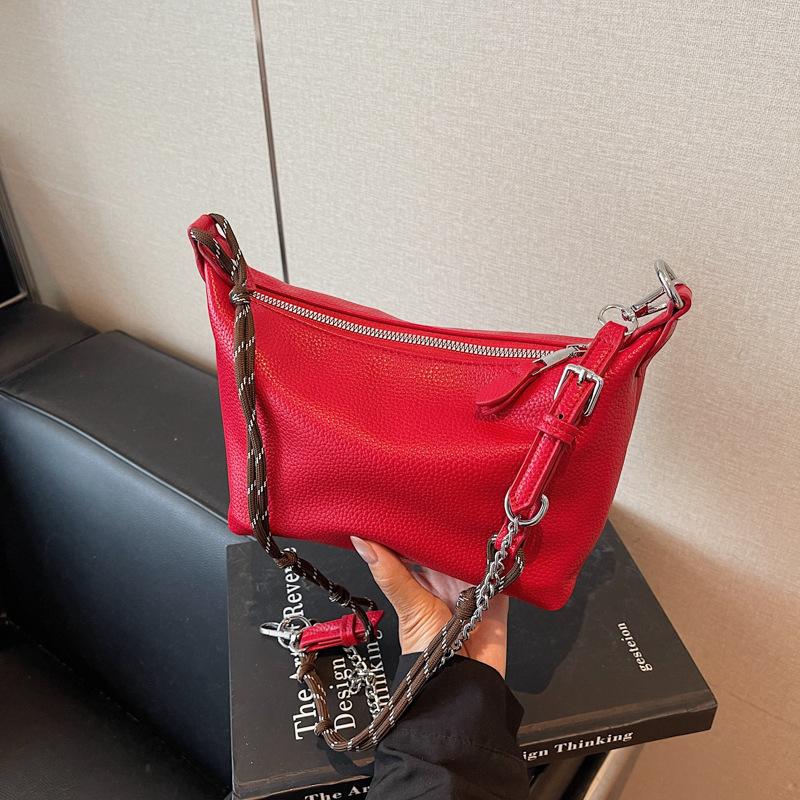 

High-end bag women s new summer popular fashion versatile shoulder underarm bag commuter messenger bag бордовый