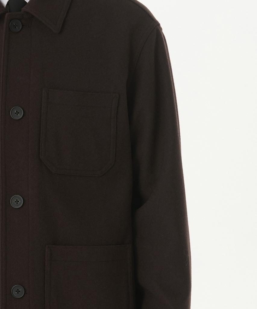 Musinsa Standard Wool Blend Chore Jacket [Dark Brown]