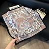 European and American style scarf square scarf imitation silk 71cm retro cashew print literary headband suit with decorative scarf