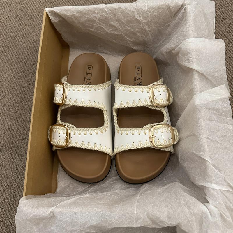 Slippers Women's Summer Outer Wear Sense 2025 New Thick Bottom Height Increase Beautiful with Skirt Cool Slippers