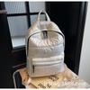 Schoolbag new popular cotton clothes backpack women's casual versatile space cotton backpack wholesale large capacity lightweight bag