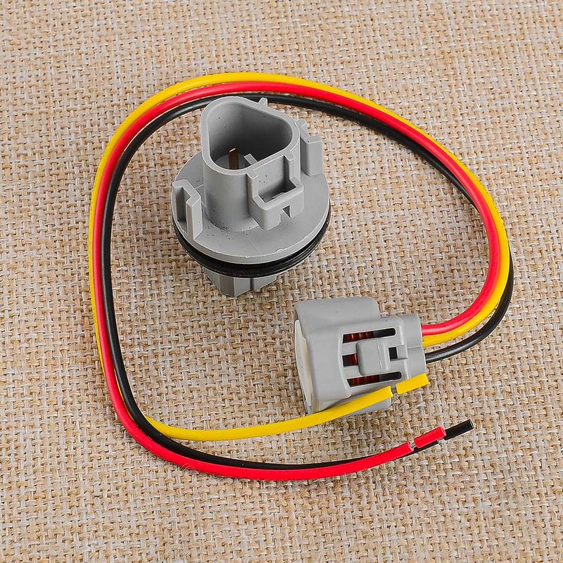 90075-60083 2 Sets Headlight Turn Signal Lamp Socket Connector Wire Harness Pigtail Fit for Lexus Nissan Mazda Toyota Infiniti