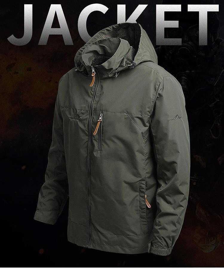 Herrklättringsjacka Vindjacka Utomhus Sportjacka Herr Stor Storlek Casual Och Flitig