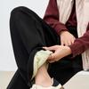 [Extra dicker Modal] Neuer Modal-Samt-Jacquard Yunrou große Größe gerade weites Bein fallend lässige Hose