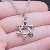 25 Stile Je Menora Davidstern Hexagram Anhänger Halskette Choker Charme Fabrikpreis Schmuck