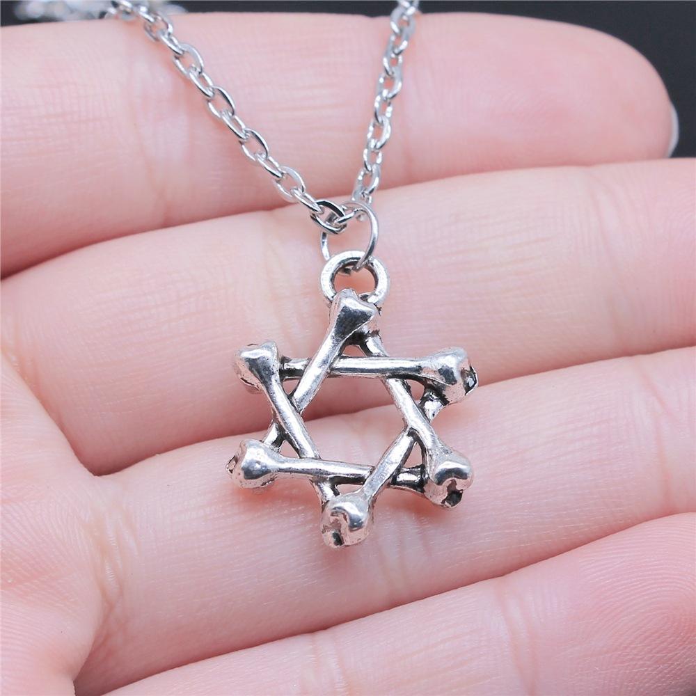 25 Stile Je Menora Davidstern Hexagram Anhänger Halskette Choker Charme Fabrikpreis Schmuck