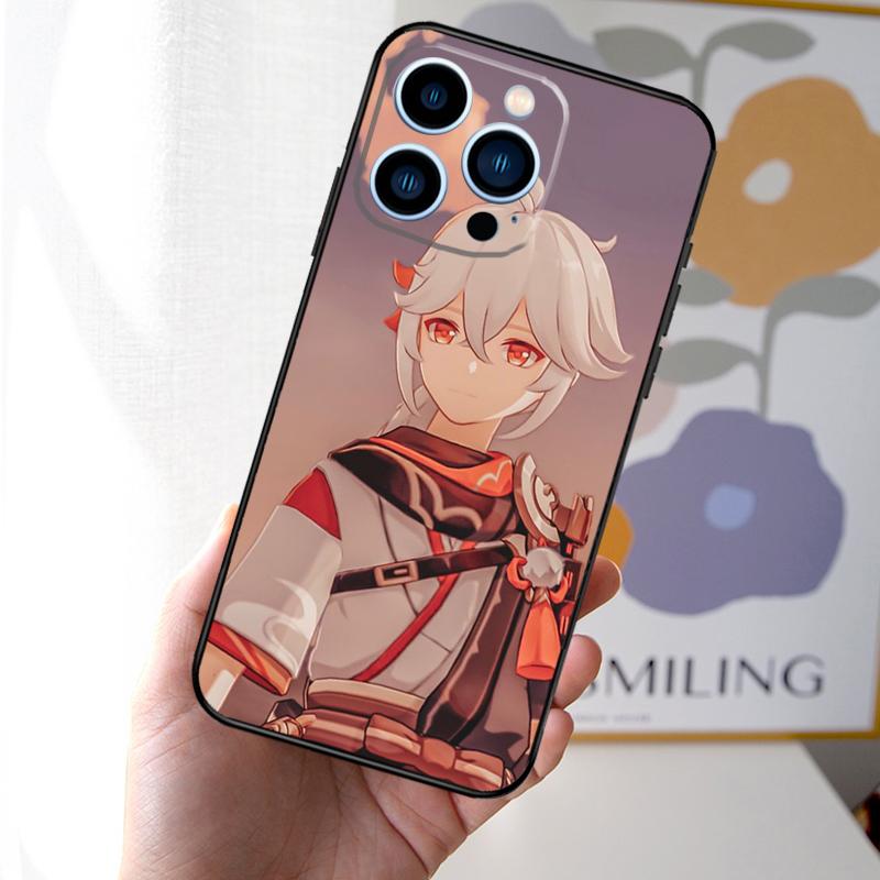Kazuha Genshin Impact Game Phone Case For iPhone 16 15 14 Plus 13 12 11 Pro Max Mini X XR XS Max 7 8 Soft Cover