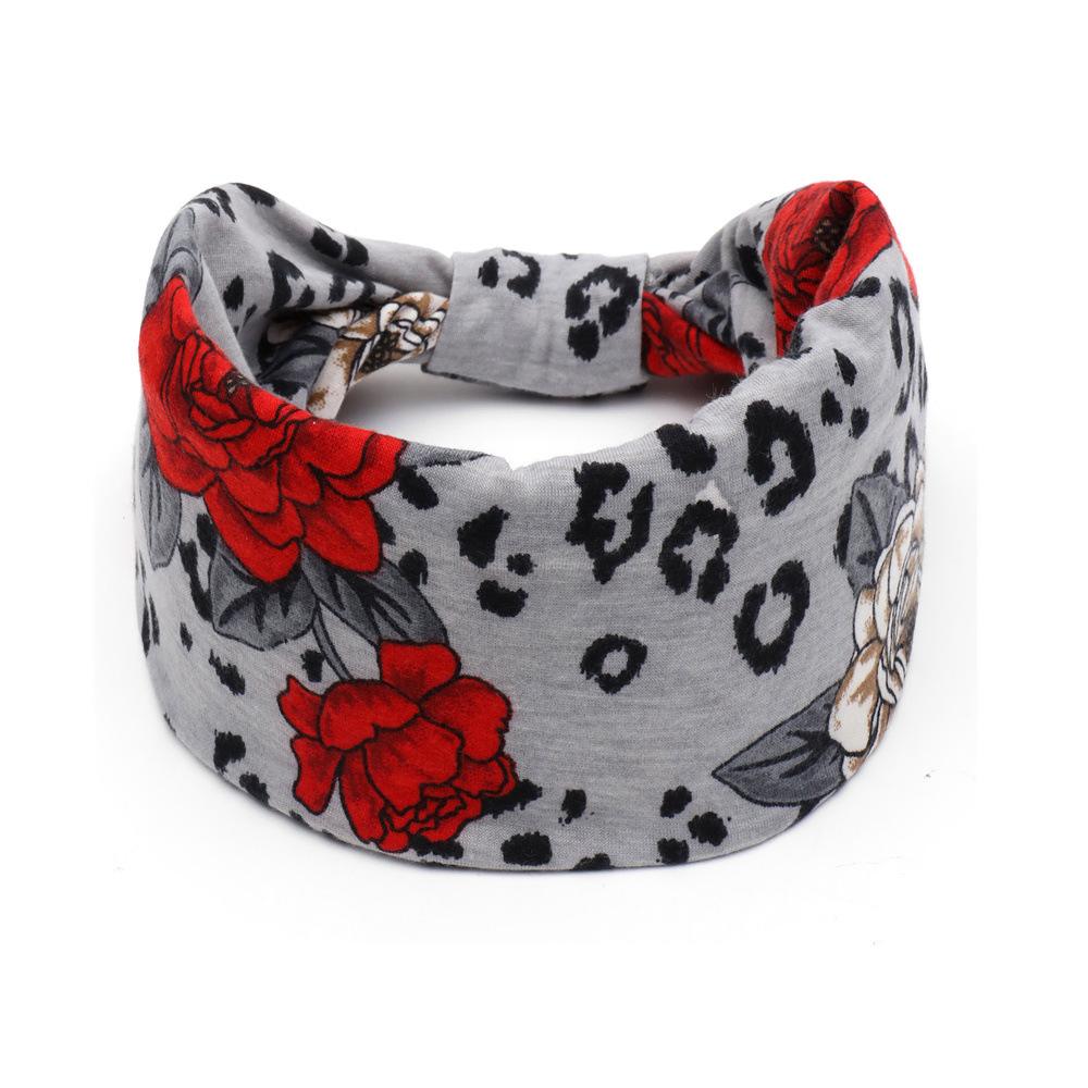 Bohemian Cashew Yoga Übung Stirnband Anti Schweiß und Feuchtigkeit Absorbieren Elastische Baumwolle Stirnband Knoten Stirnband