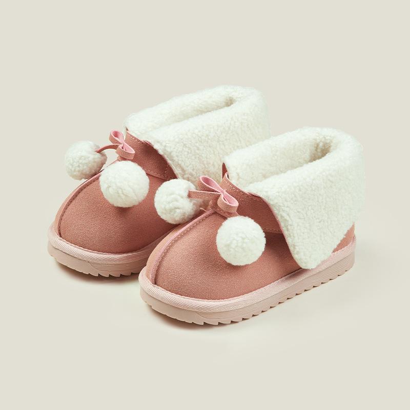 Winter warm cotton shoes velvet children's short boots girls snow boots