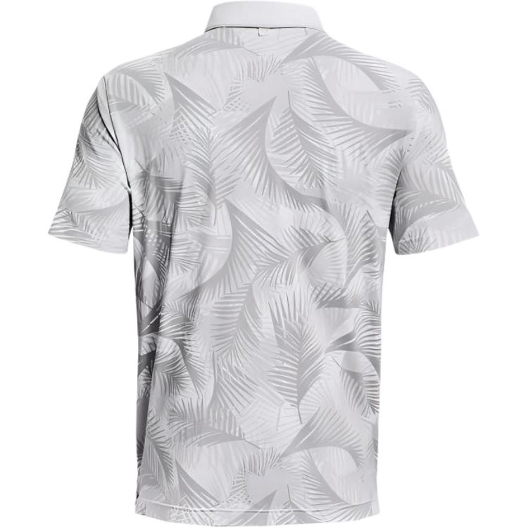 Under Armour Iso-Chill Series Printed Golf Casual Sports Polo Shirt Men Tops White 1377367-100