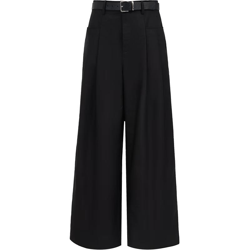 Veromoda 2025 Autumn Cotton Belted Loose Fit Carrot Pants