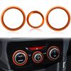 Auovo AC Climate Control Knob Outer Ring Covers for Subaru Crosstrek Accessories 2018- / Impreza 2017-/ Forester -2024 Interior for Car Air Condition