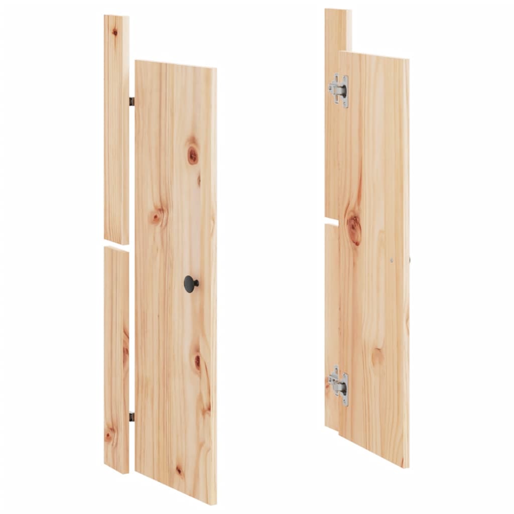 Vidaxl Outdoor Kitchen Cabinet Doors, 2 Pcs, 50X9X82 Cm, Pine