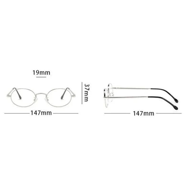 Trendy Women Pochromic Myopia Glasses Men Ladies Fashion Small Oval Frame Near Sight Eyewear Anti-UV Color Change Eyeglasses