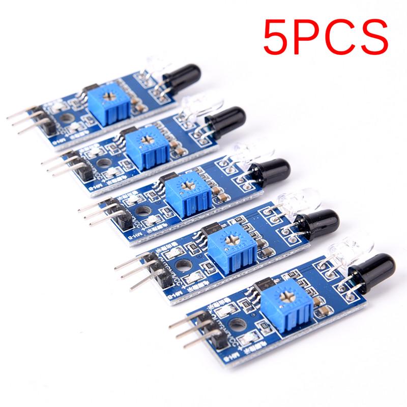 5Pcs Ir Infrared Obstacle Avoidance Sensor Module For Arduino Smart Car Robot