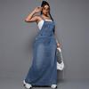 Tuta Nuova in Denim Piccante da Donna Taglie Forti