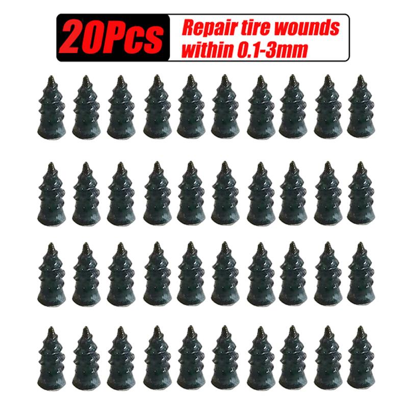 10-40Pcs/Box Vacuum Tyre Repair Nail Universal Car Motorcycle Truck BikeTire Puncture Repair Rubber Nails Tools  Accessories
