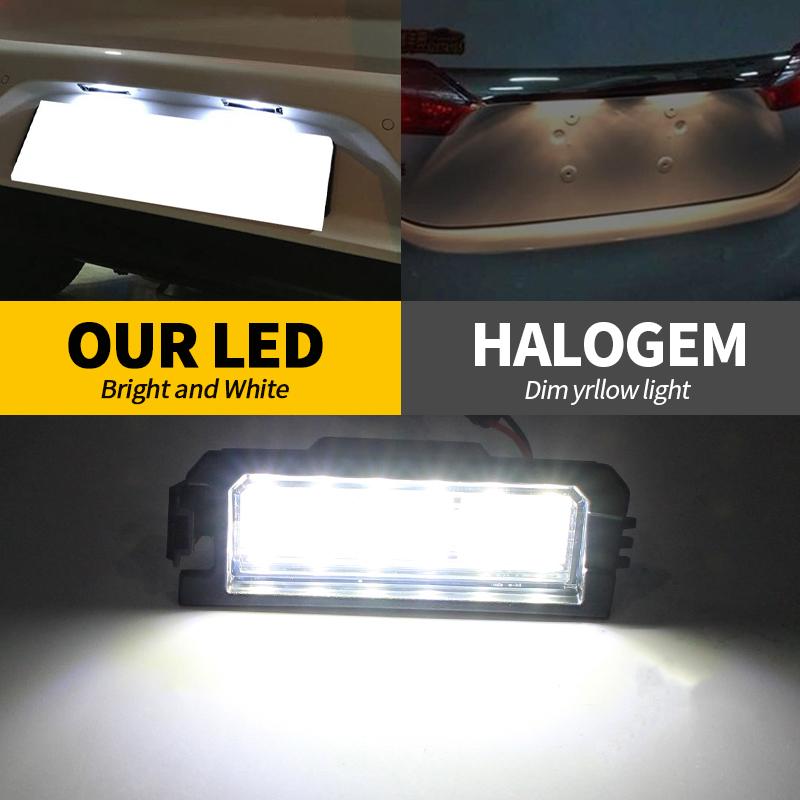 2 Stück 12V LED Kennzeichenleuchten Canbus für Hyundai Venue 20-23 Elantra GT 18-20 i30 16-24 Sonata 18-23 Veloster N 19-22