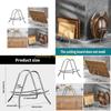 F26C Stainless Steel Cutting Board Holder with Stable Base Kitchenwares Organizer Rustproof Pots Lid Stand for Home Kitchens