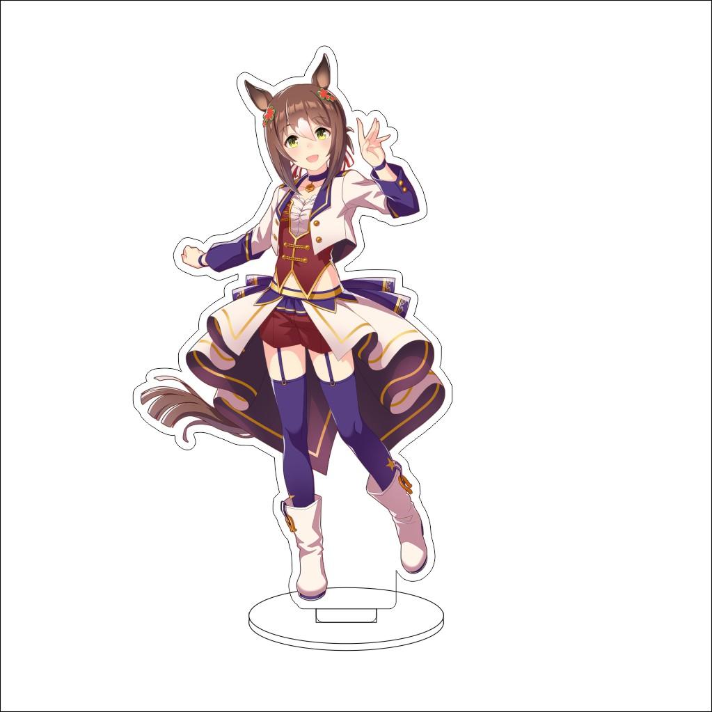 16CM Anime Pretty Derby Cosplay Acrylic Stand Ornaments Taiki Shuttle Grass Wonder Mejiro McQueen Figure Stand Halloween Gifts