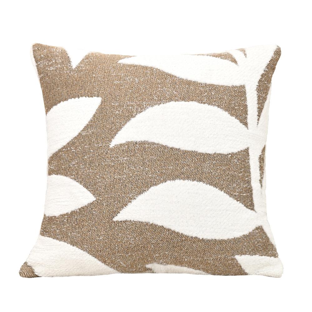 Federa per Cuscino Jacquard Foglia Bohemien Cuscini Soggiorno Divano Camera da Letto Copricuscino Quadrato Decorazione in Tessuto Copricuscini