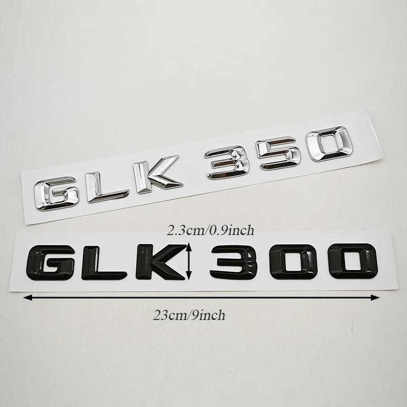 3D ABS Letters Logo GLK220 GLK300 GLK350 Badge Rear Trunk Sticker For Mercedes Benz GLK220 GLK300 GLK350 X204 Accessories