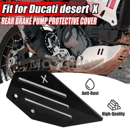 Защита главного тормозного цилиндра Для Ducati Desertx 2022~2023 Защитная крышка Черный