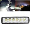 18W 6500K 1800LM 6LED Work Light Bar Waterproof Car Motorcycle Driving Lamp for Off Road